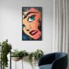 woman face interieur