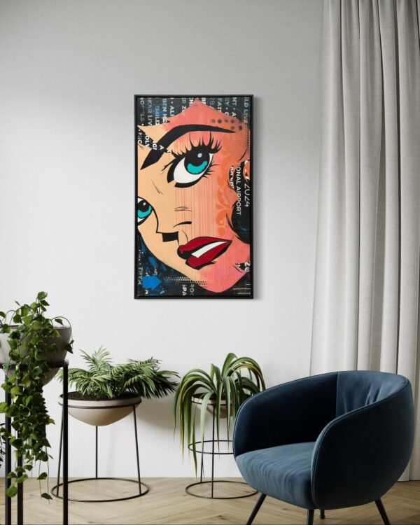 woman face interieur