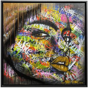 graffiti canvas golden girl