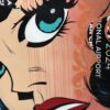 detail woman face graffiti