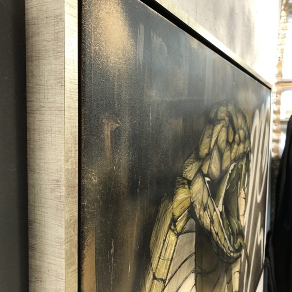 can gallery strijps graffiti cobra snake gold